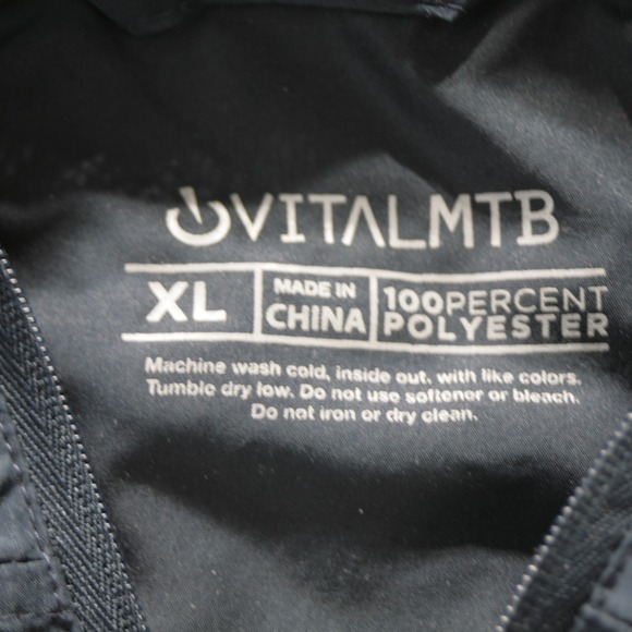 Versus Tires x Vital MTB Jacket Mountain Biking Windbreaker Men XL Navy Green - Picture 7 of 10